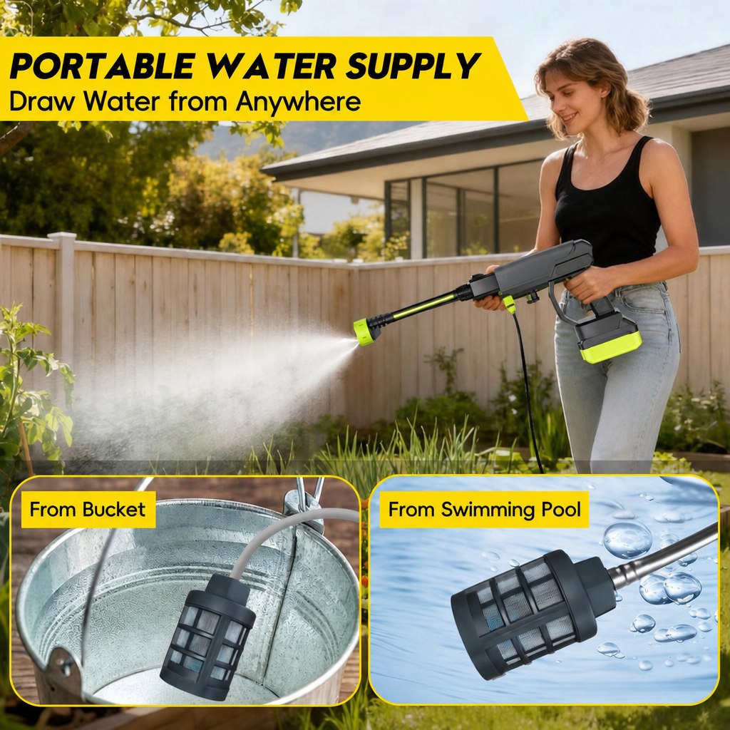 Portable 21V Electric Pressure Washer - Product Image